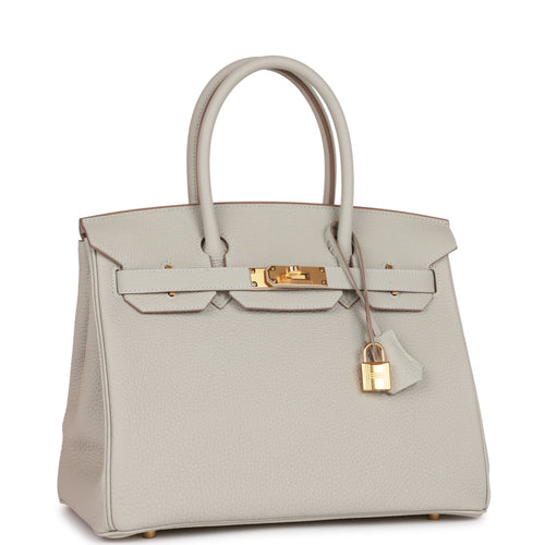 Hermes Birkin 30 Togo Gris Perle Touch Matte Alligator Togo Gold Hardware –  Madison Avenue Couture