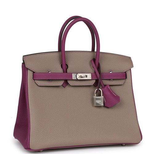 Pre-owned Hermes Special Order (HSS) Birkin 35 Bubblegum and Bougainvillea  Epsom Palladium Hardware