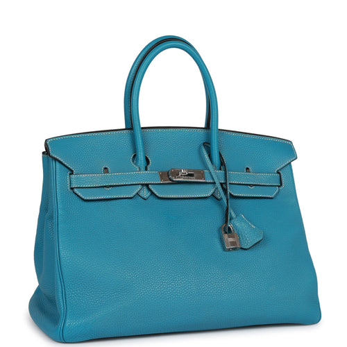 Birkin 35 Gold Vache Liegee J-Stamp Palladium Hardware