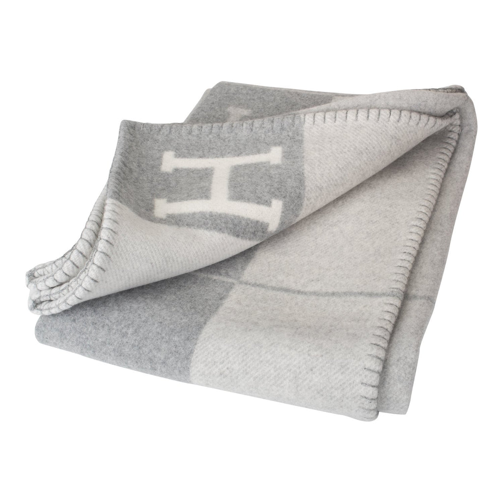 grey hermes blanket