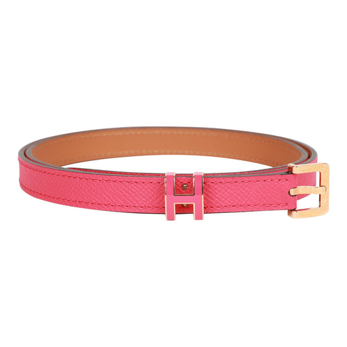 Hermès Kelly 18 Epsom Calfskin Belt With Gold Plated Buckle in Black