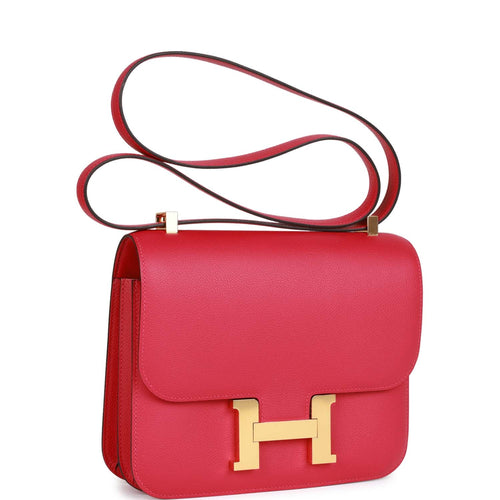 Hermes Mini 24/24 21 Bag Evercolor/Swift Calfskin in Black,Gold,Etoupe -  HoooGoods