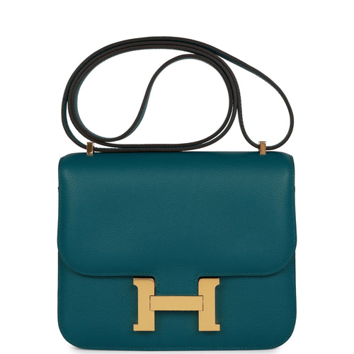 Hermès Constance 18 Vert Vertigo Ostrich Gold Hardware GHW — The French  Hunter