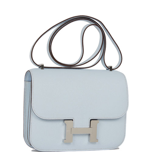 Hermes Constance 18 Bag Blue Glacier Epsom Palladium Hardware New –  Mightychic