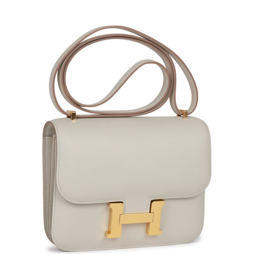 Hermès Constance 18 In Etain Epsom Leather With Gold Hardware