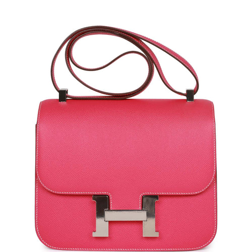 Hermès Constance Mauve Sylvestre Epsom 24 Rose Gold Hardware, 2022 (Like New), Pink Womens Handbag