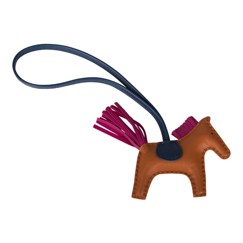 Hermes New Rose Pourpre Horse Bag Charm