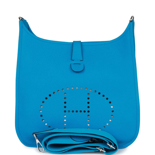 Hemes Everlyne 16 TPM e Bleu Frida Taurillone Clemence Leather  Palladium