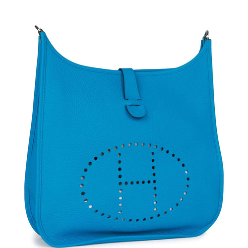 Hermes Clemence Evelyne III 29 Bleu Pale– TC