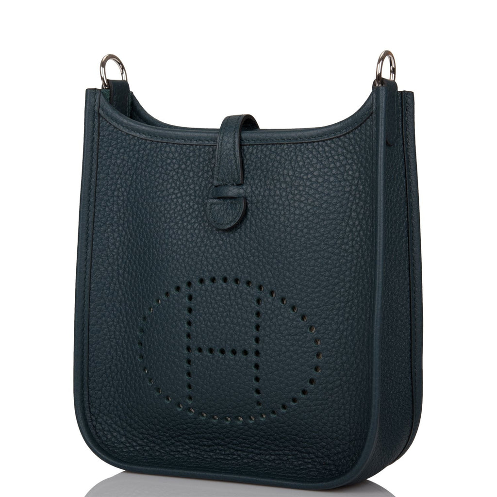 Hermes Evelyne TPM Vert Cypress Clemence Palladium Hardware – Madison ...