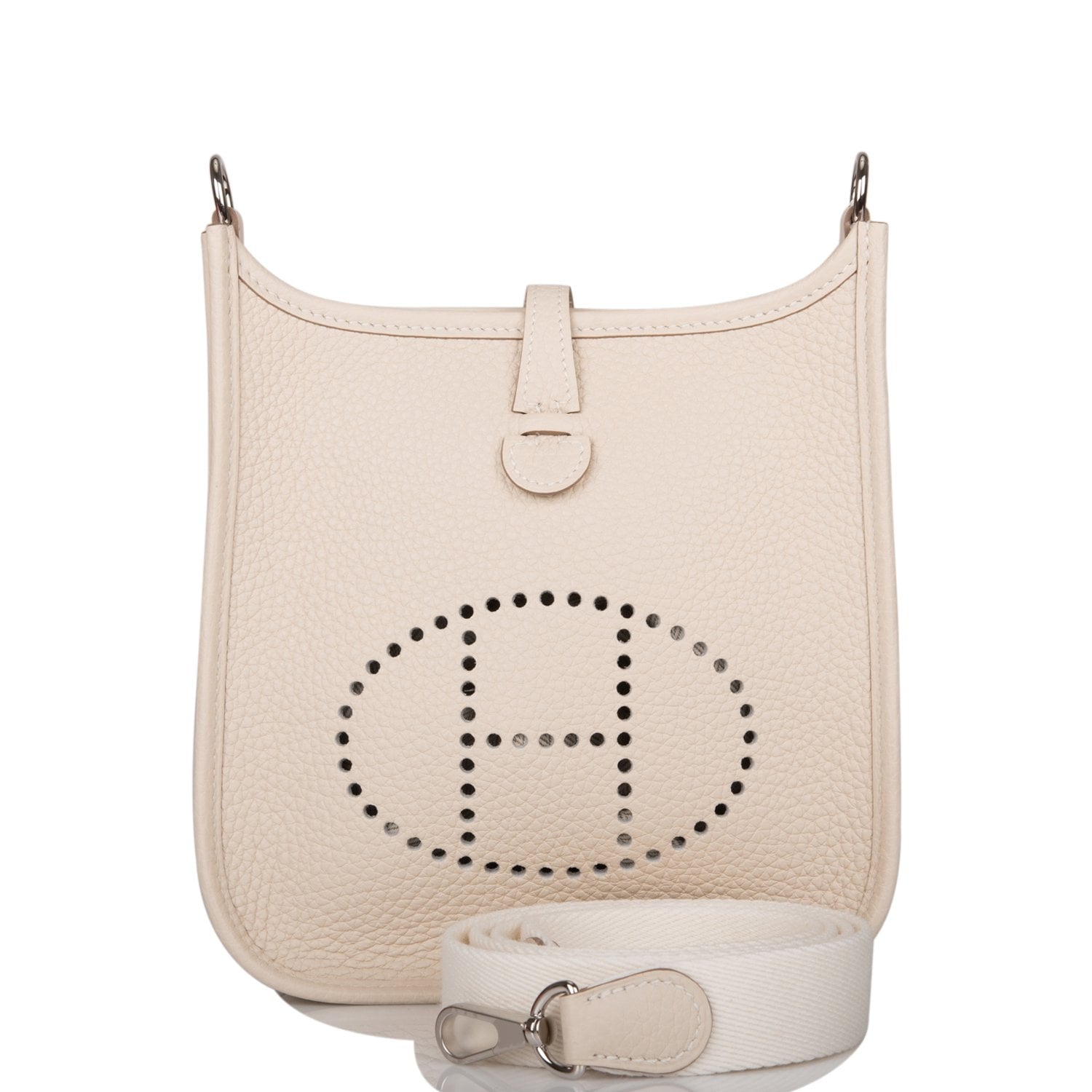 Hermes Evelyne TPM Craie Clemence Palladium Hardware – Madison Avenue ...