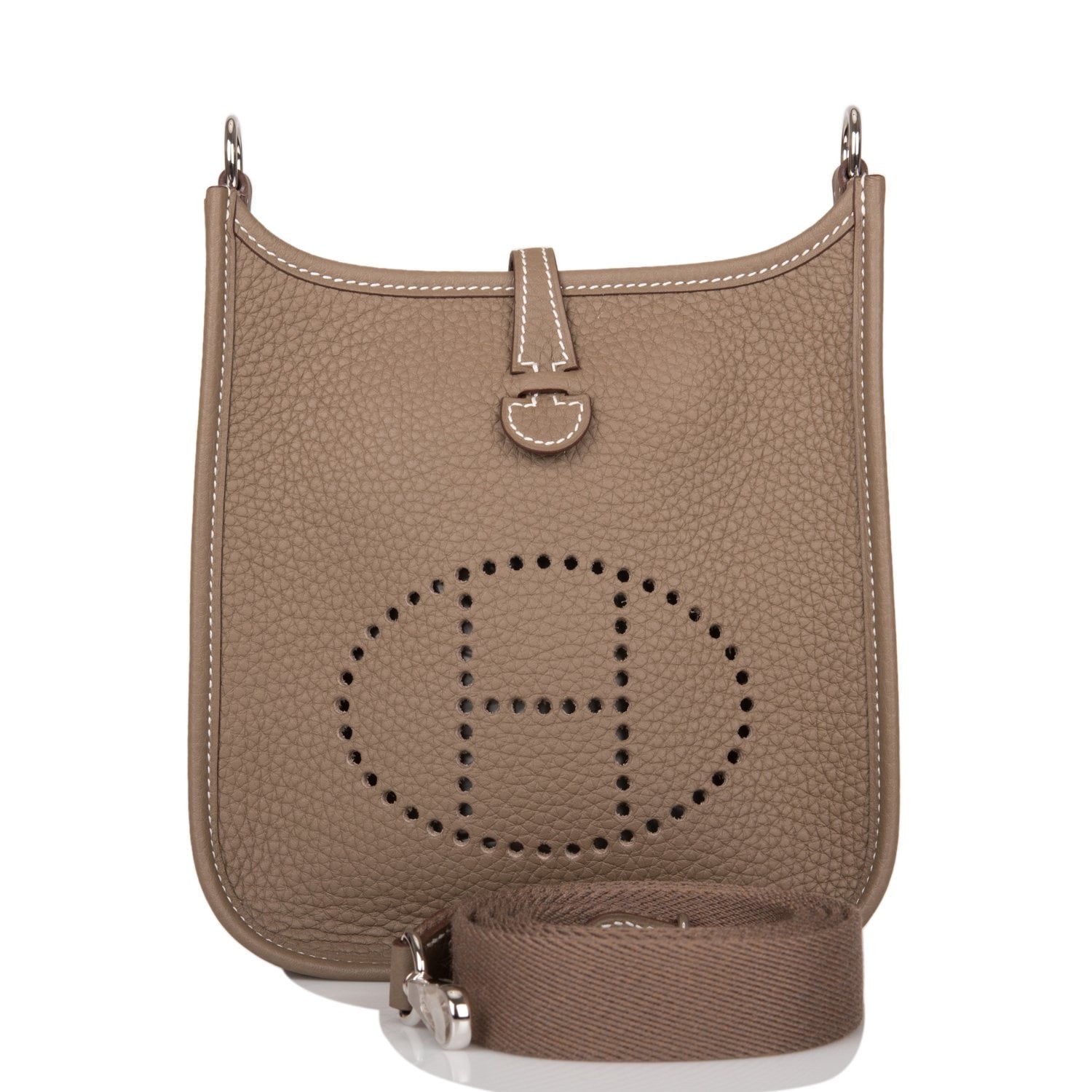 Hermes Evelyne TPM Etoupe Clemence Bag Palladium Hardware – Madison ...