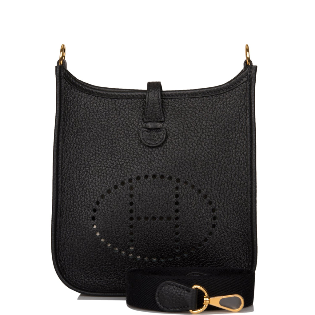 hermes evelyne black gold hardware