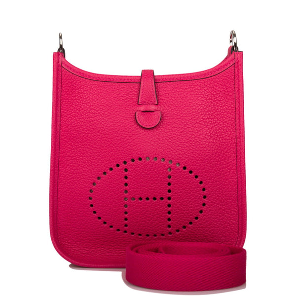 Hermes Evelyne TPM Rose Mexico Clemence Palladium Hardware – Madison ...