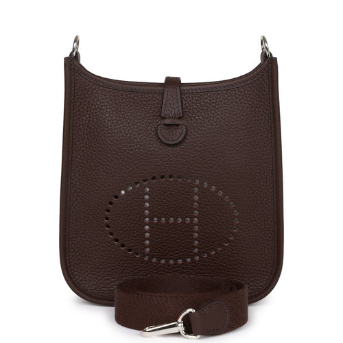 Hermes Birkin 35 Bag Ebene Barenia Faubourg Leather with Palladium Hardware