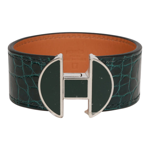 Hermes Black Clic Clac H Narrow Enamel Bracelet PM Gold Hardware – Madison  Avenue Couture