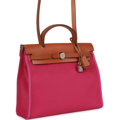 Hermès Herbag Zip 31 Retourné in tri-colour Rouge, Encre & Black