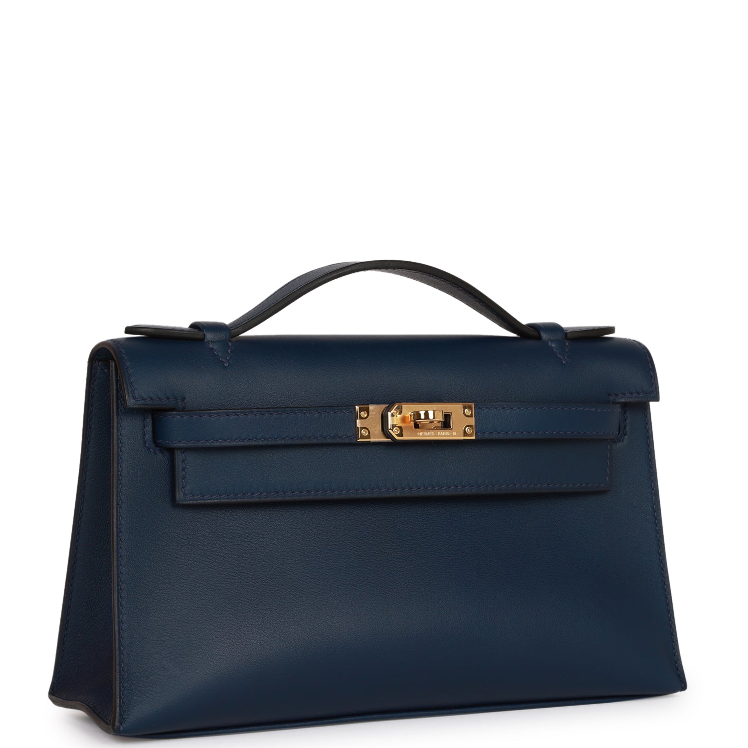 Hermes Kelly Pochette Bleu Navy Swift Gold Hardware#N# #N# #N ...