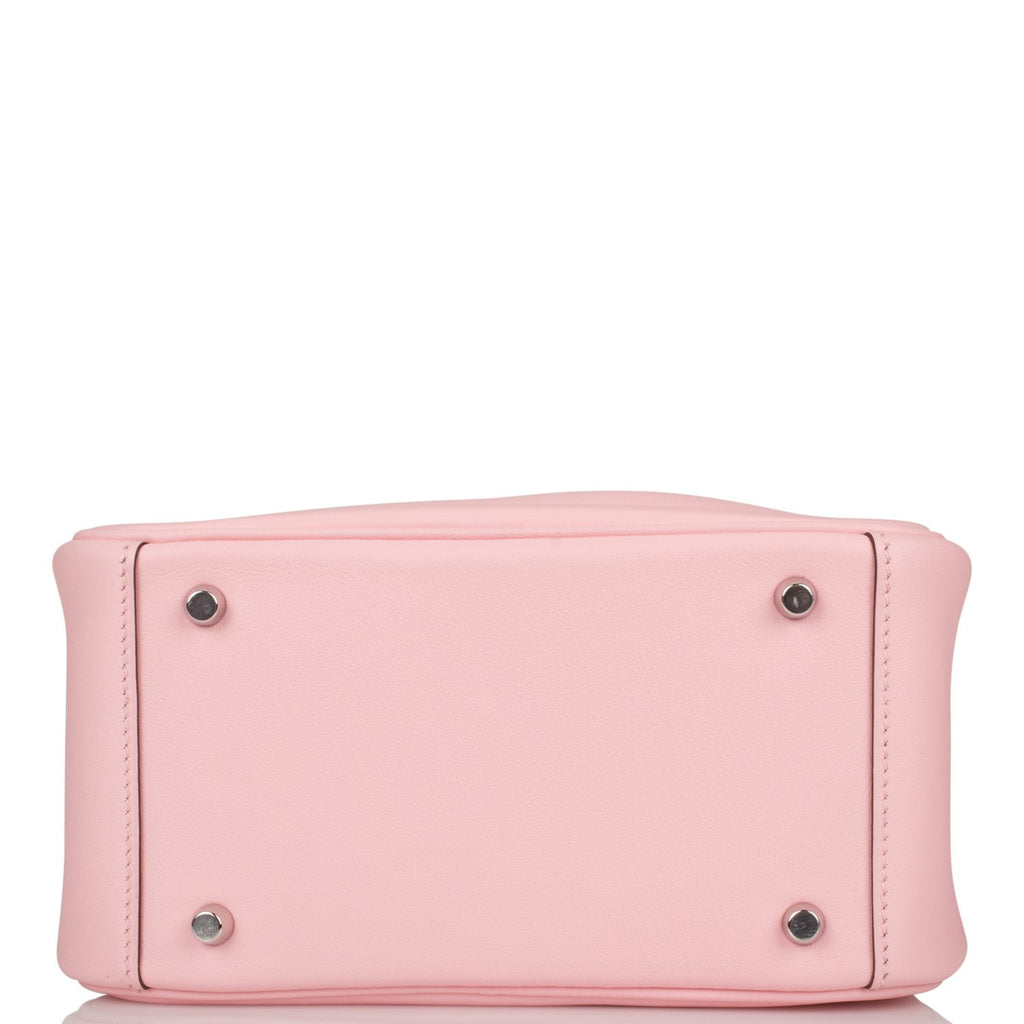 Hermes Mini Lindy Rose Sakura Swift Palladium Hardware – Madison Avenue ...