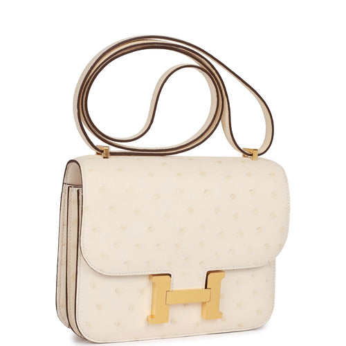 Hermes Constance mini Nata Epsom leather Rose gold hardware