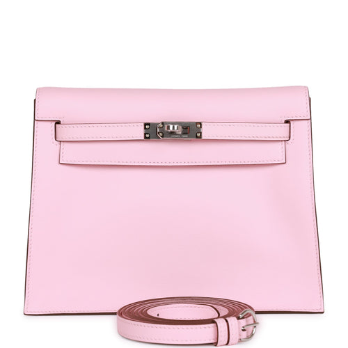 Hermès Kelly Pochette Rose Sakura Swift Palladium Hardware PHW