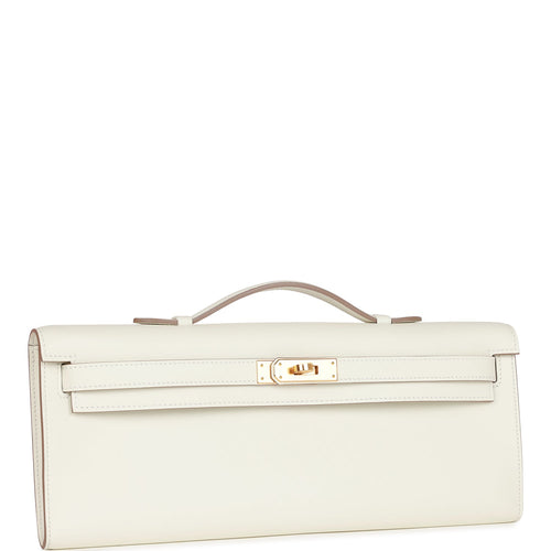 Hermès Kelly Cut Pochette Natural Swift Gold Hardware