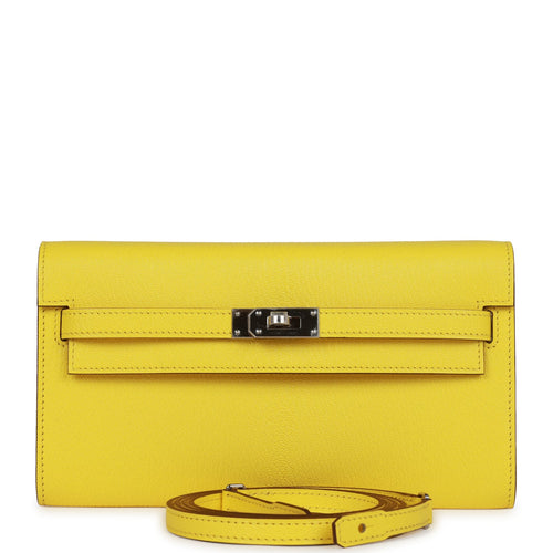 Hermès Hermès Kelly To Go Epsom Leather Long Wallet Shoulder Bag-Gold Gold  Hardware (Wallets and Small Leather Goods,Wallets)