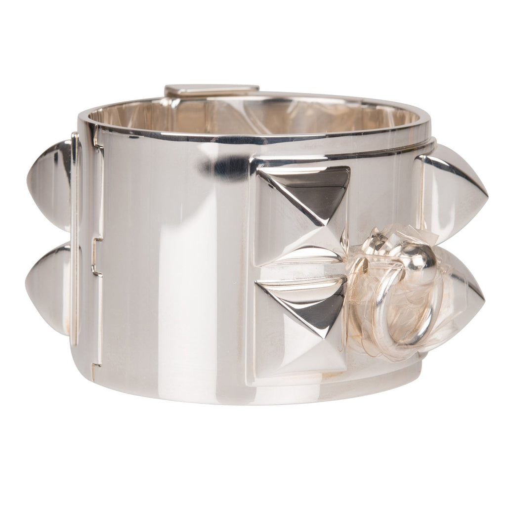 Hermes Sterling Silver Collier De Chien (CDC) Bracelet - ST – Madison ...