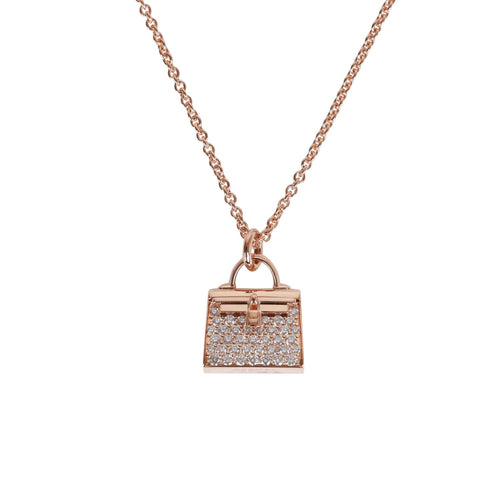 Shop HERMES Amulettes Cadenas Pendant (H121333B 00) by