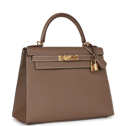 Hermes Kelly Sellier 25 Chai Epsom Gold Hardware – Madison Avenue Couture