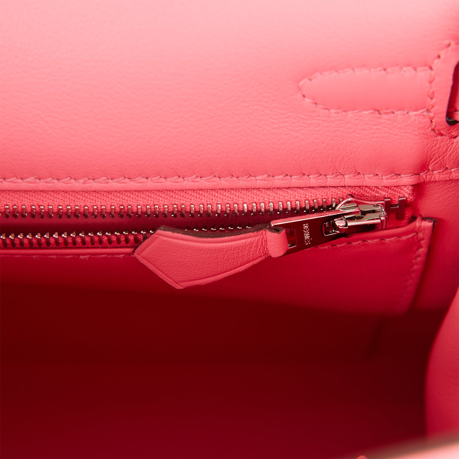 Hermes Kelly Retourne 25 Rose Azalee Swift Palladium Hardware – Madison ...