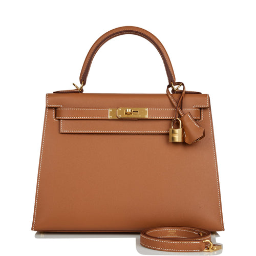 Hermes Craie Epsom Sellier Kelly 28 Gold Hardware – Madison Avenue Couture