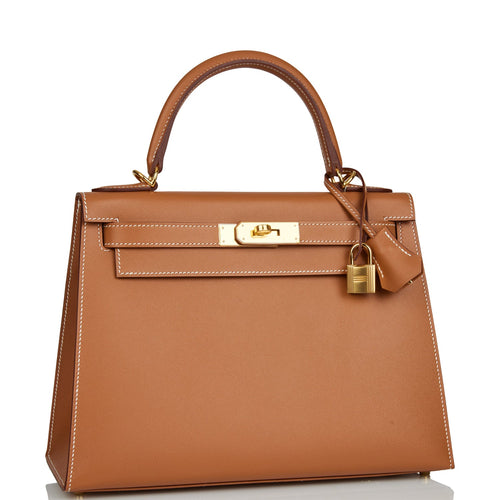 Hermes Kelly 28 Gold with GHW Epsom Leather stamp Z