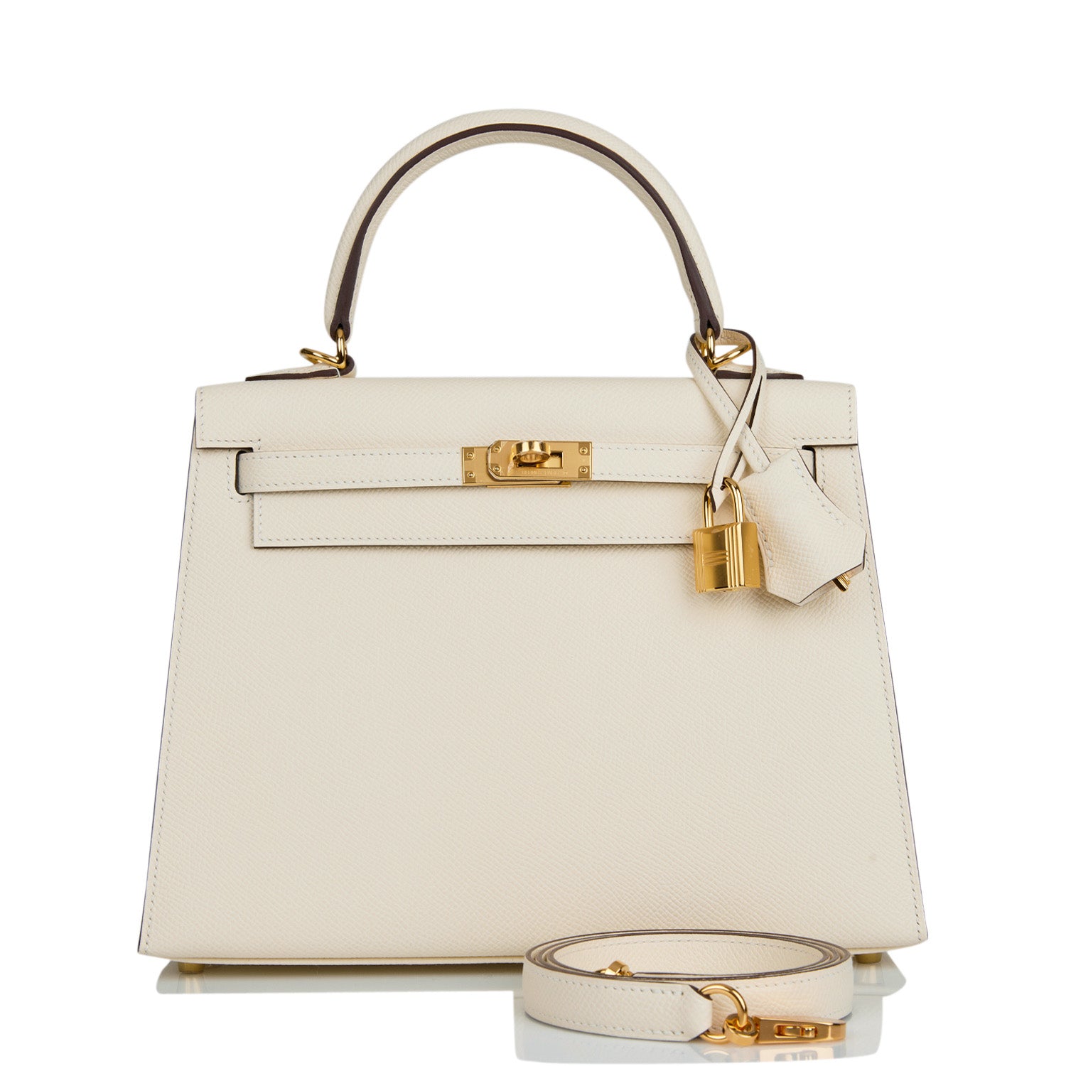 Hermes Kelly Sellier 25 Nata Epsom Gold Hardware – Madison Avenue Couture