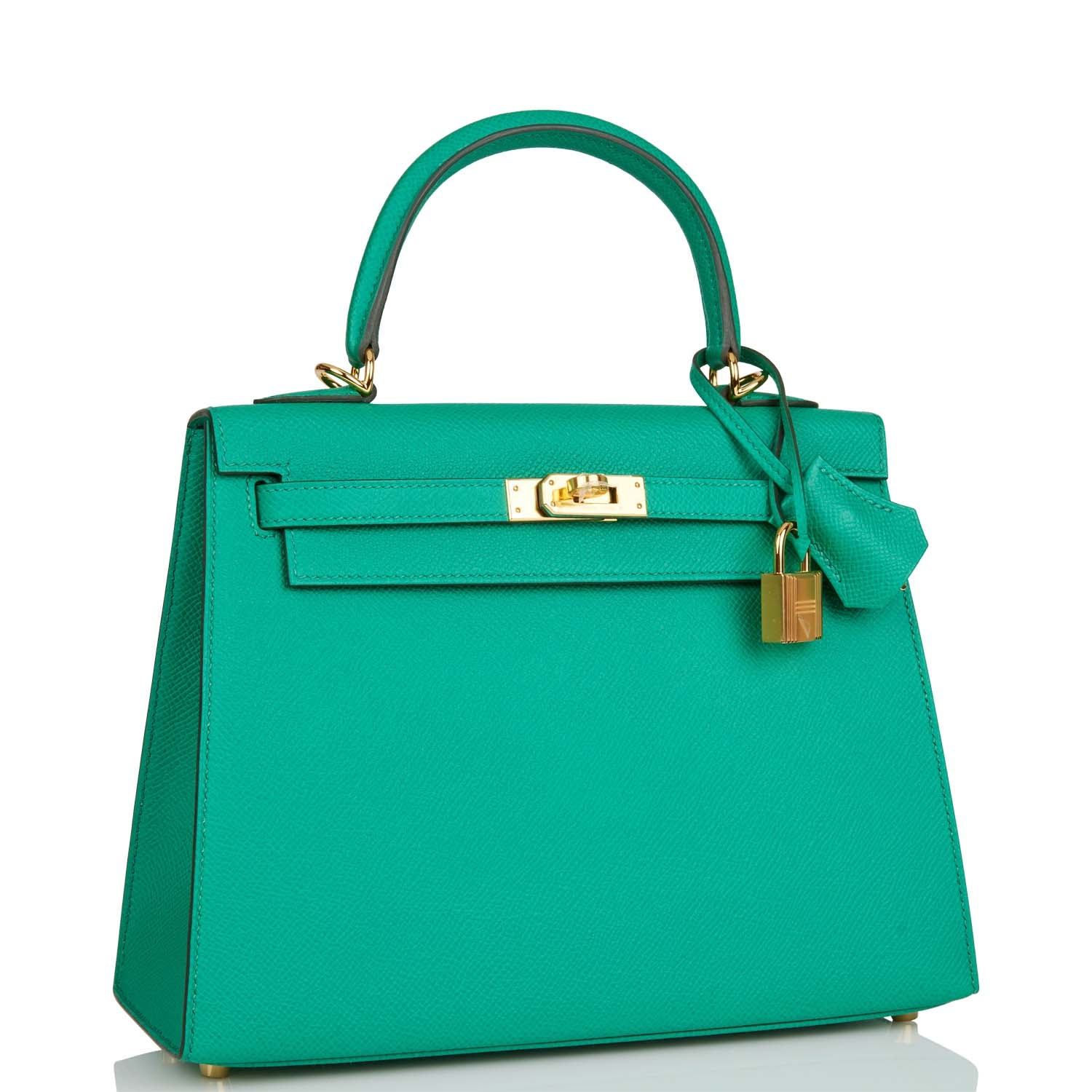 Hermes Kelly Sellier 25 Vert Jade Epsom Gold Hardware – Madison Avenue ...