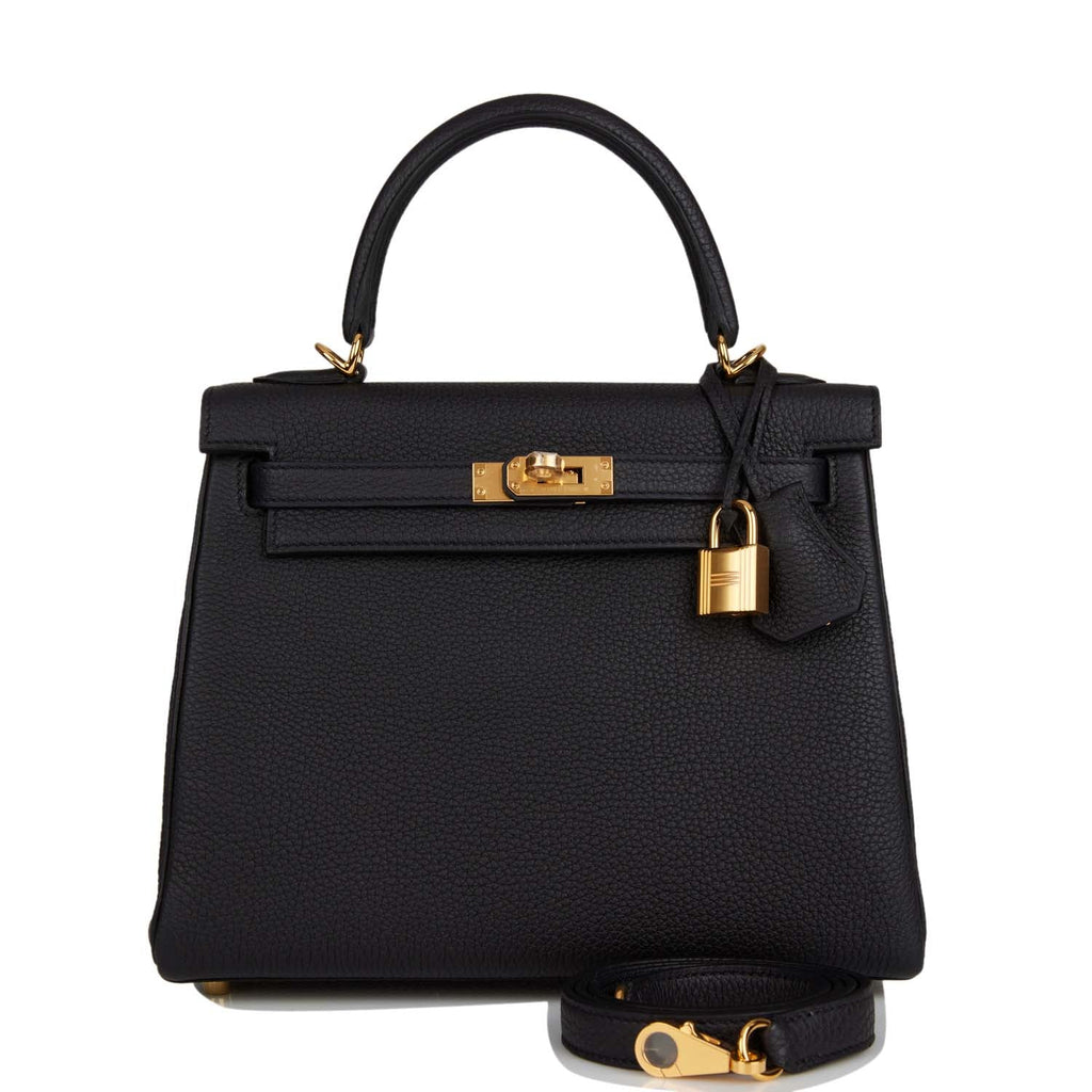 hermes kelly 25 retourne black