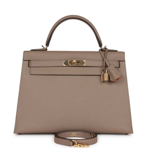 Hermes HSS Kelly Sellier 25 Nata Verso Brushed Gold Hardware – Madison  Avenue Couture