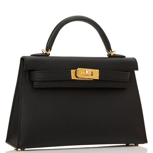 hermes black mini bag