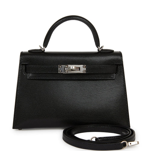 hermes black mini bag