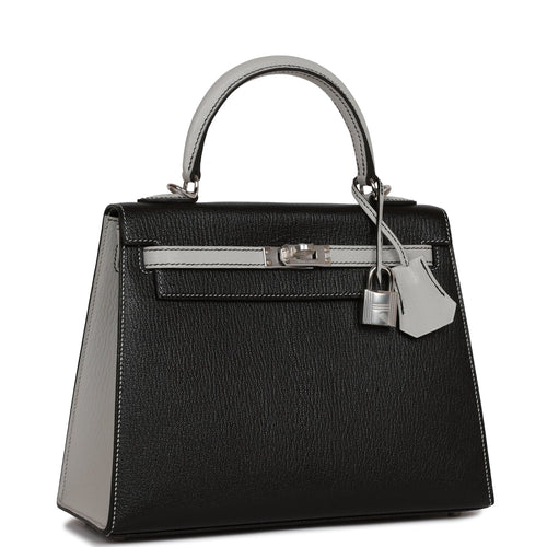 Hermes Kelly 25 Sellier Bag Nata Epsom Leather with Palladium Hardware –  Mightychic