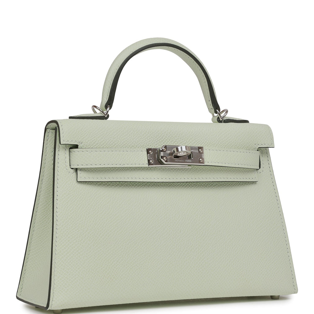 Hermes Kelly 28 Etain Epsom Sellier Palladium Hardware - Vendome