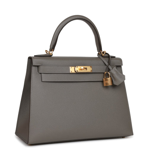 Hermes Kelly Sellier 25 Gris Meyer Epsom Palladium Hardware – Madison  Avenue Couture