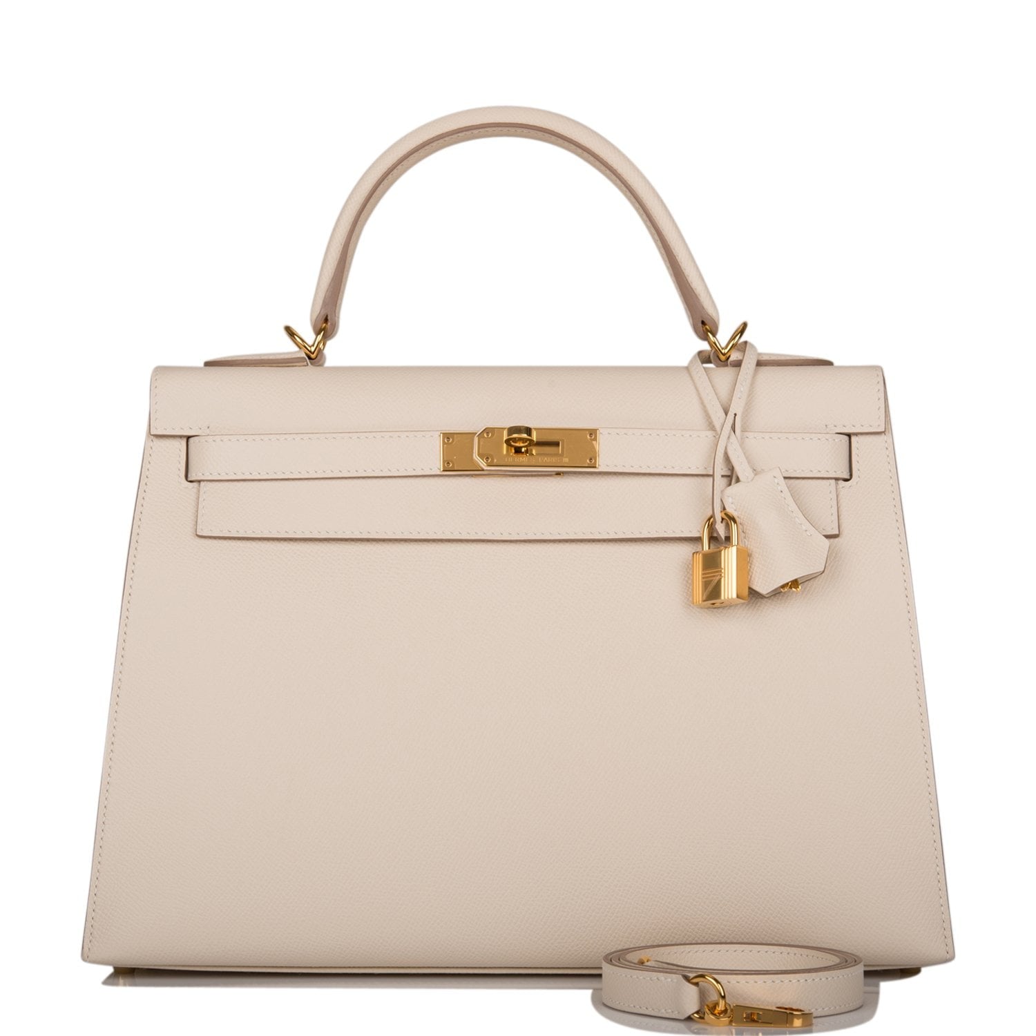 Hermes Kelly Sellier 32 Craie Epsom Gold Hardware – Madison Avenue Couture