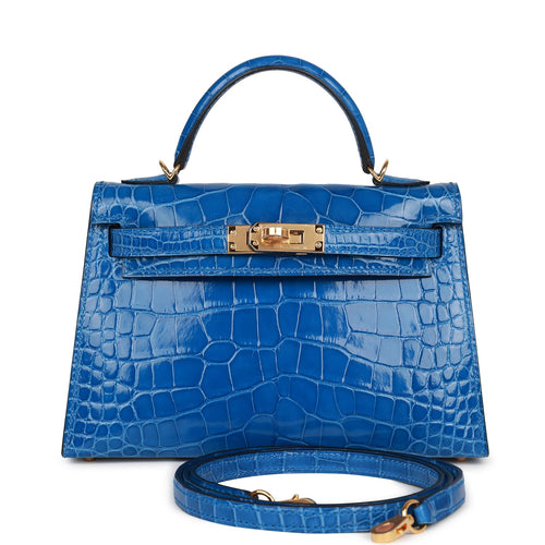 Hermès Kelly 20 Vert d'Eau Sellier Alligator Mississippi Matte Palladi —  The French Hunter