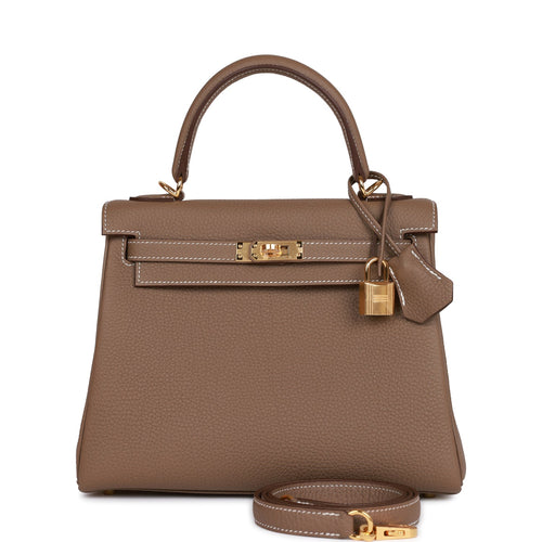 Hermes Kelly Retourne 28 Etoupe Togo Gold Hardware – Madison