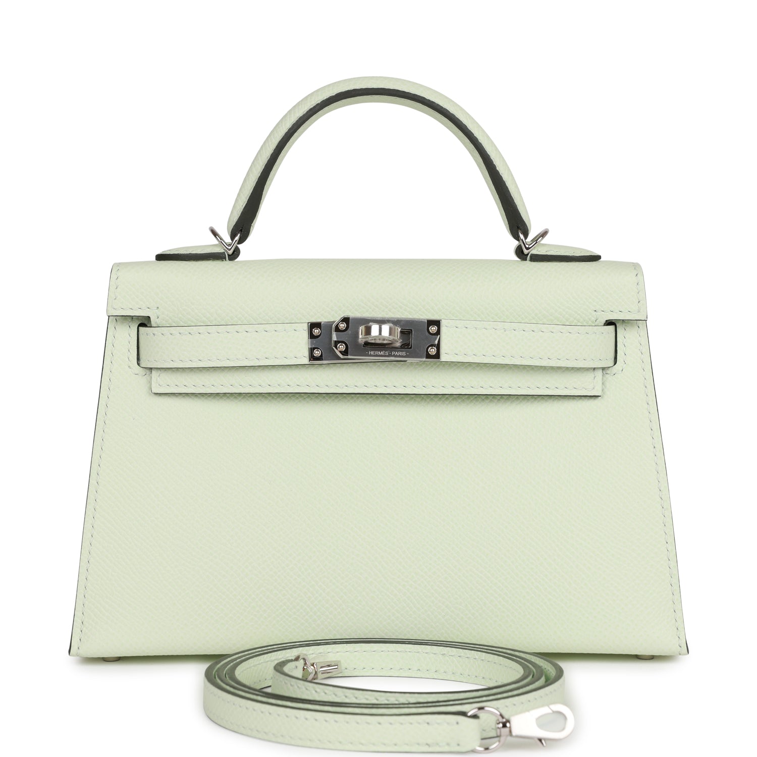 Hermes Birkin Sellier 25 Vert Fizz Epsom Palladium Hardware