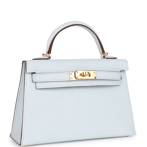 Hermes Kelly Sellier 20 Bleu Brume Chevre Gold Hardware – Madison