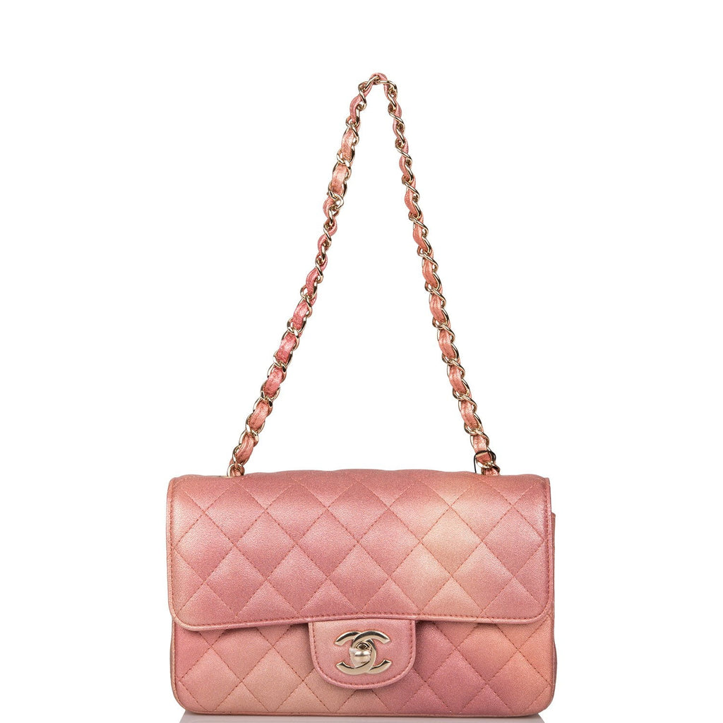 metallic pink chanel bag