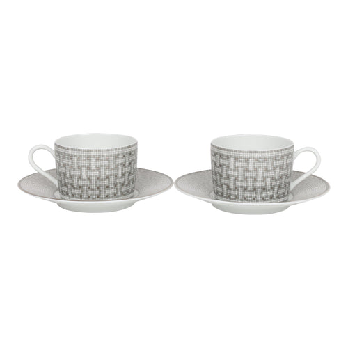 Hermes Set of 2 Tea Cups with Saucers n°1 Cheval d'Orient - SCOPELLITI 1887