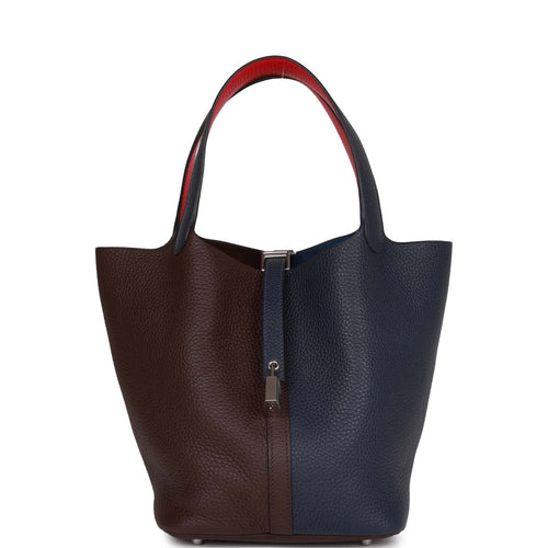 Hermes Picotin Eclat Lock 18 Bag Framboise / Rouge Sellier Tote Bag –  Mightychic